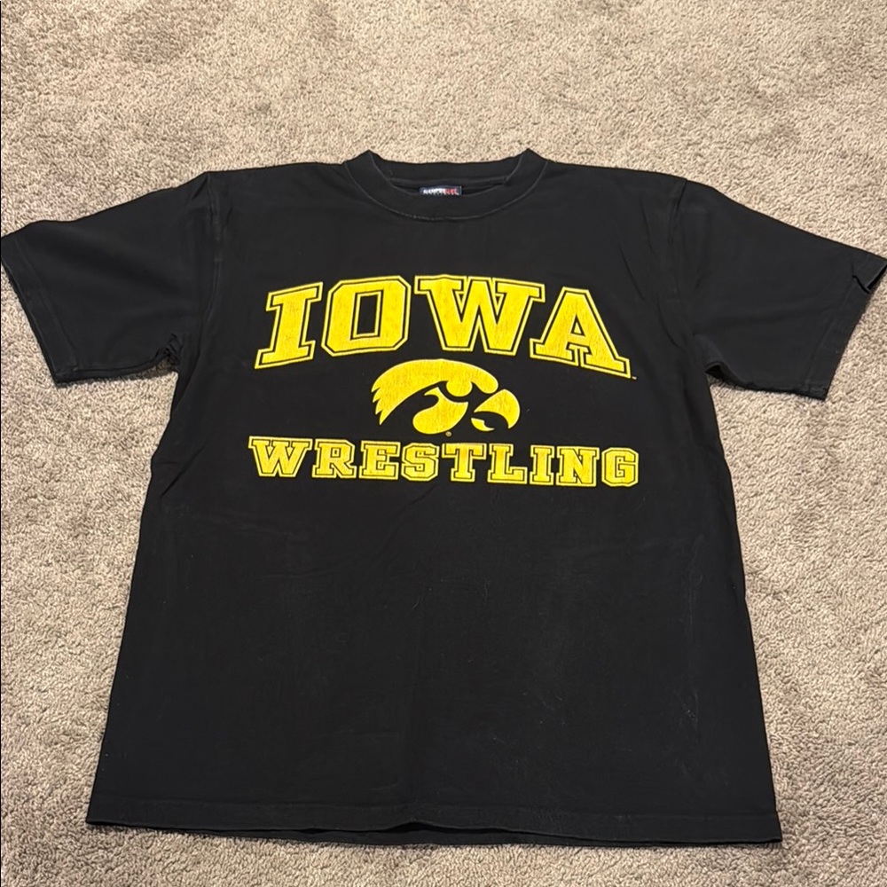 Iowa Wrestling Black T-Shirt